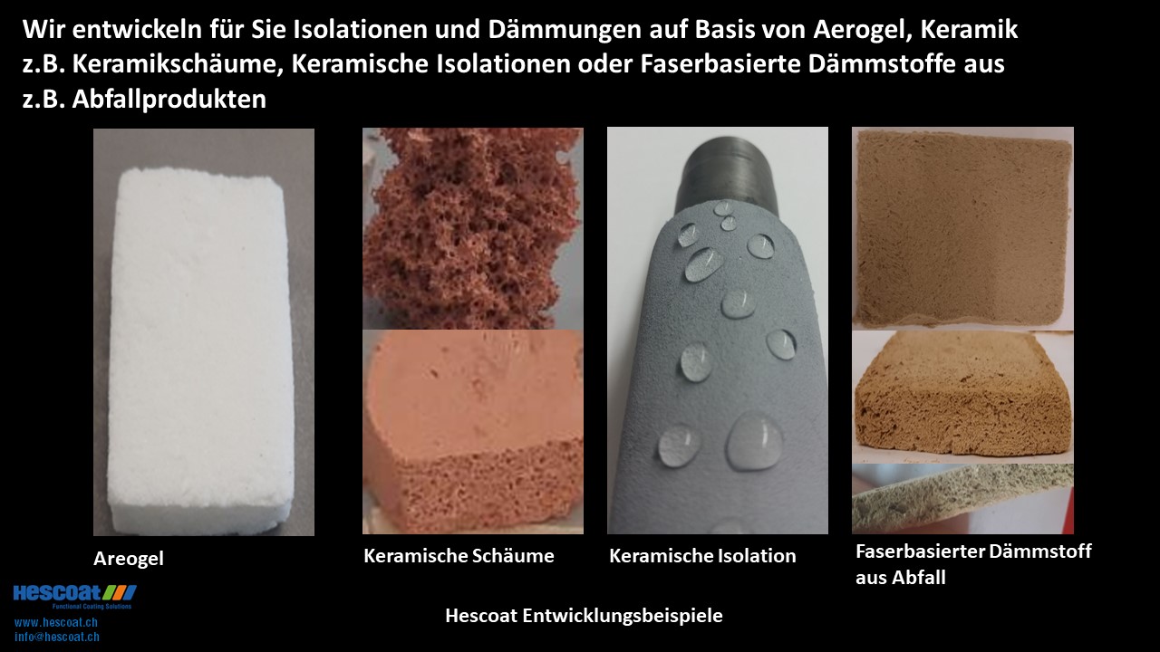 Aerogel Isolation, Keramikschäume, Keramische Isolation, Abfall Dämmplatte  - Hescoat GmbH